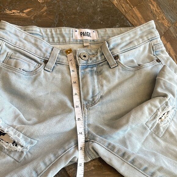 PAIGE Sz24 TRANSCEND VERDUGO ANKLE MIDRISE SKINNY MAYAN PATCH - Picture 14 of 16